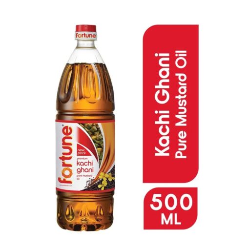 Fortune Fortune Premium Kachi Ghani Pure Mustard Oil, 500 ml Bottle