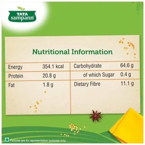 Tata Sampann Toor Dal/Arhar Dal - Rich In Protein, For Homemade Meals, 1 kg Pouch - Image 4