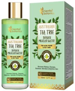 Oriental Botanics Australian Tea Tree Anti Acne Bi-Phase Micellar Water, 150 ml