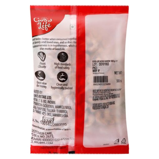 Good Life (W320) Cashews 500 g - Image 5