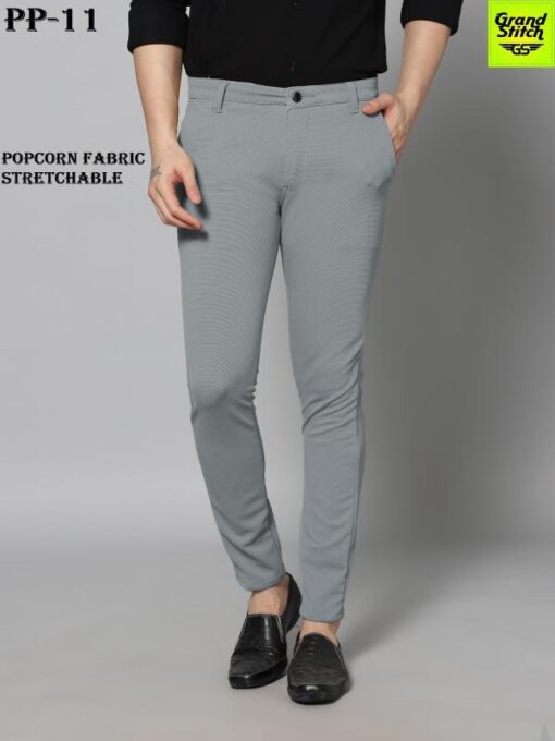 GS GRAND STITCH Mens Lycra Peanut fabric Trouser Pant - Image 2