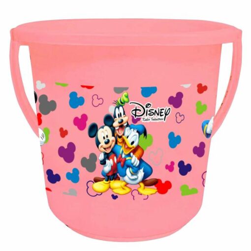 Kuber Industries Disney Team Mickey Print 2 Pieces With Mug Set, Pink, (1 Pc 16 LTR Bucket & 1 Pc 500 ML Mug) - Image 4