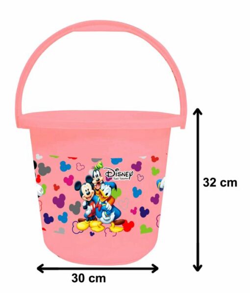 Kuber Industries Disney Team Mickey Print 2 Pieces With Mug Set, Pink, (1 Pc 16 LTR Bucket & 1 Pc 500 ML Mug) - Image 5