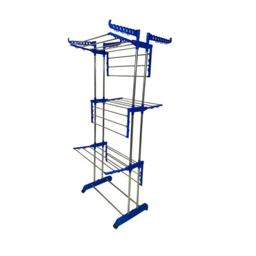 SHP SONI DOUBLE POLL 3 TIER PURE STAINLESS STEEL CLOTH DRYER STAND