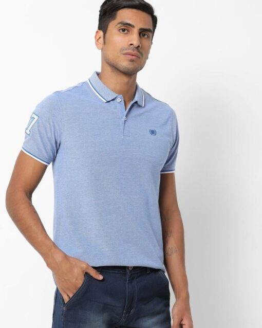Polo T-shirt with Contrast Tipping - Image 4