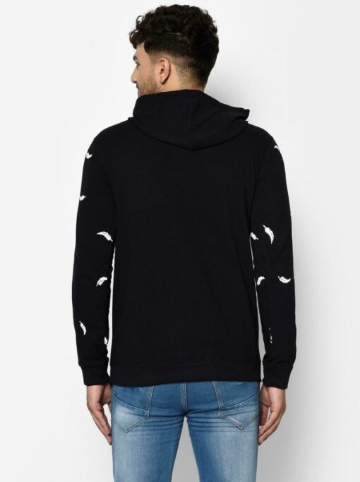 Smartees Men Black Printed Cotton Blend Sweatshirt - Image 3