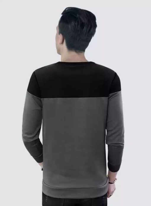 Smartees Men Color Blocked Grey Single T-shirt - Image 2
