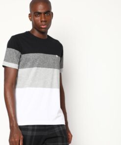 Striped Slim Fit Shirt with Cut-Away Collar