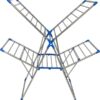 Tnc Blue Steel Floor Cloth Dryer Stand T-Cds-Bb2-00111