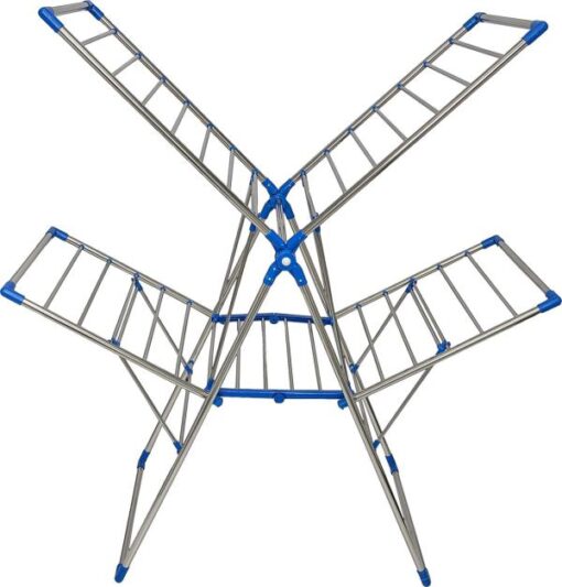 Tnc Blue Steel Floor Cloth Dryer Stand T-Cds-Bb2-00111