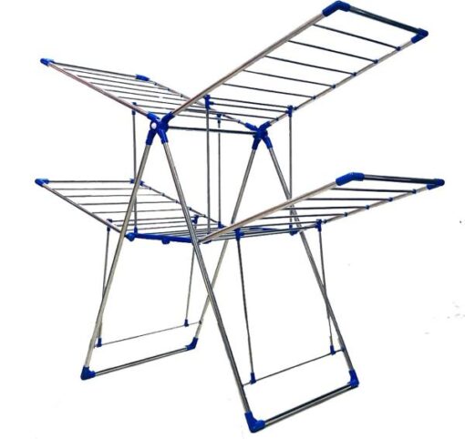 Tnc Blue Steel Floor Cloth Dryer Stand T-Cds-Bb2-00111 - Image 3