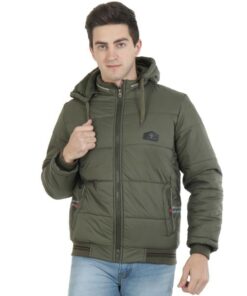 Xohy Men Nylon Long Sleeves Jacket