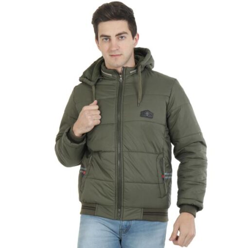 Xohy Men Nylon Long Sleeves Jacket