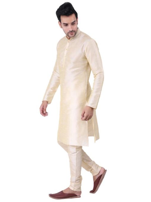 HUZUR Silk Kurta Pajama Set For Men l Ethnic Wear l Kurta Pyjama Set for men l Set - Image 2