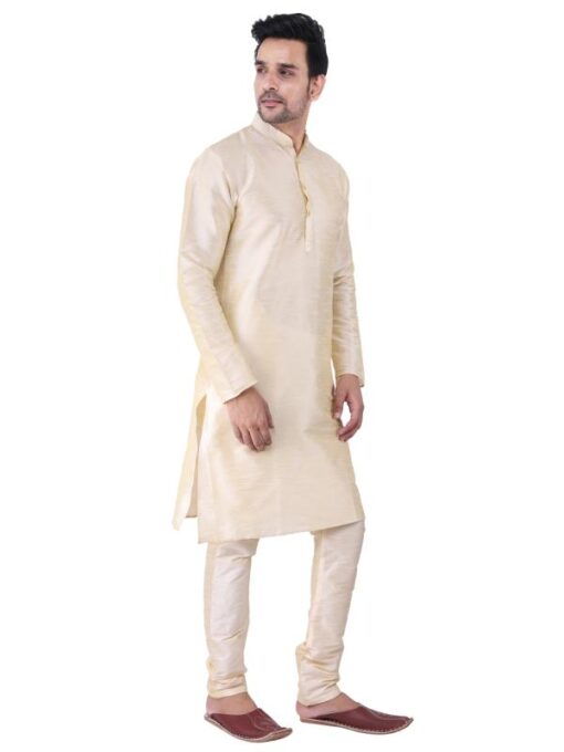 HUZUR Silk Kurta Pajama Set For Men l Ethnic Wear l Kurta Pyjama Set for men l Set - Image 3