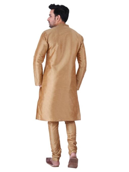 HUZUR Silk Kurta Pajama Set For Men l Ethnic Wear l Kurta Pyjama Set for men l Set - Image 4