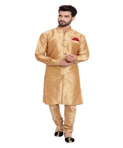 Huzur Silk Sherwani Set l Ethnic Wear l Sherwani Set for men l Set