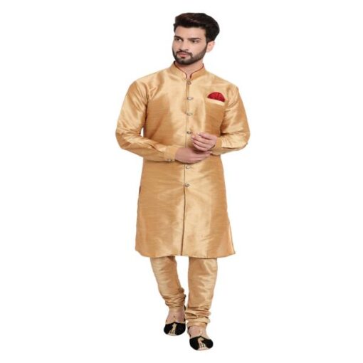 Huzur Silk Sherwani Set l Ethnic Wear l Sherwani Set for men l Set