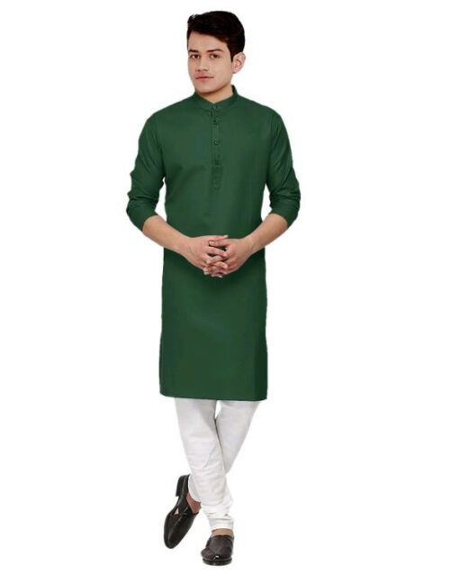 Krishna Boutique Present Men's Cotton Kurta With Pyjama - Image 6