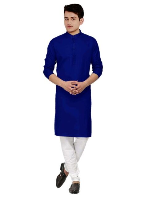 Krishna Boutique Present Men's Cotton Kurta With Pyjama - Image 8