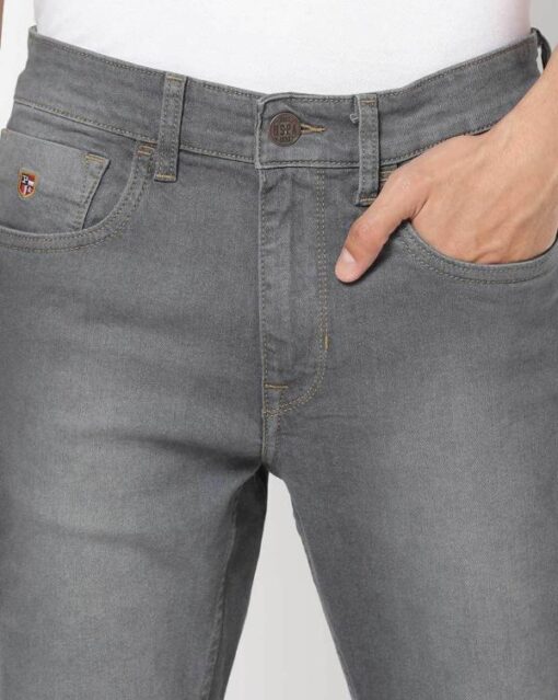 Mid-Wash Skinny Fit Jeans - Image 4