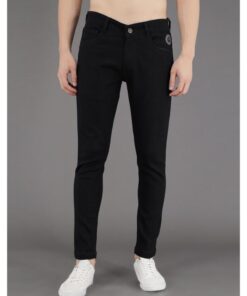 PODGE Men's Slim Fit Black Jeans