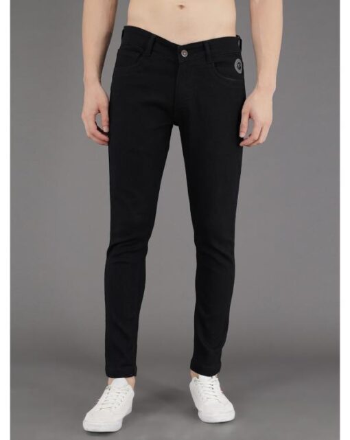 PODGE Men's Slim Fit Black Jeans