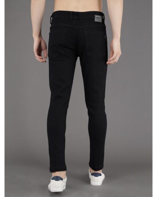 PODGE Men's Slim Fit Black Jeans - Image 2