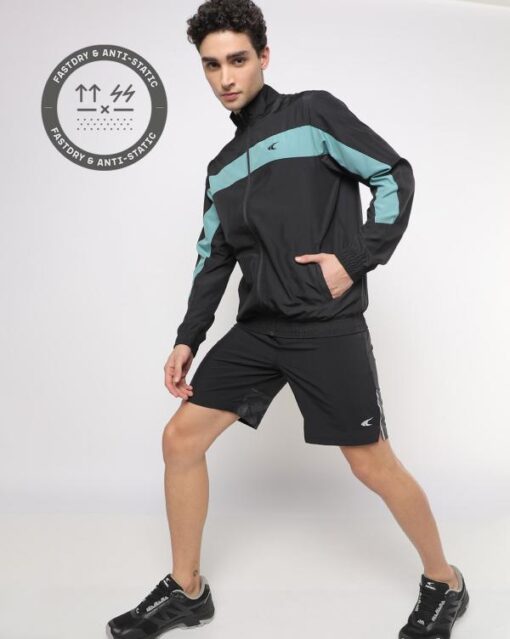 Colourblock Zip-Front Track Jacket