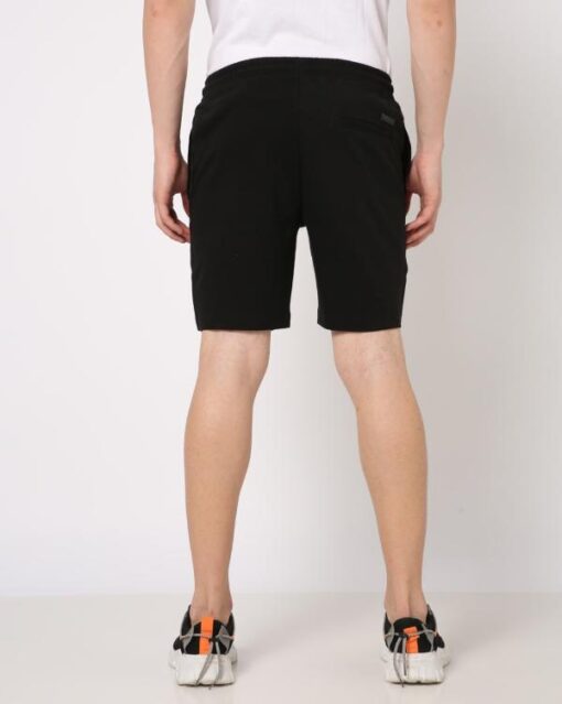 Drawstring Waist Flat-Front City Shorts - Image 2