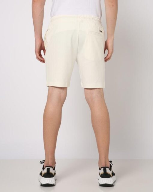 Drawstring Waist Flat-Front City Shorts - Image 3