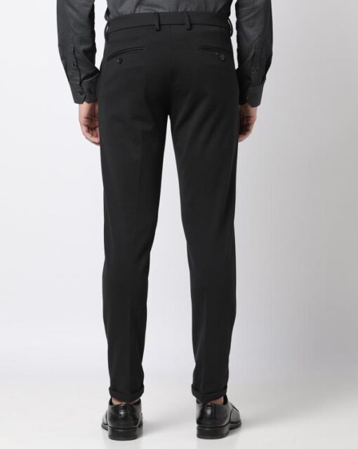 Flat-Front Slim Fit Trousers - Image 3