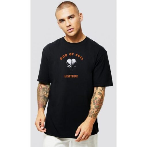 LEOTUDE Men's Oversized Cottonblend Half Sleeve T-Shirt - Image 3