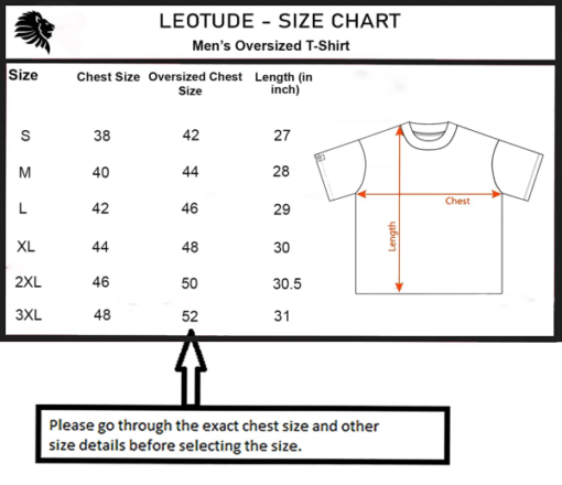 LEOTUDE Men's Oversized Cottonblend Half Sleeve T-Shirt - Image 4