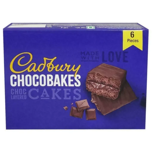 Cadbury Chocobakes Choc Layered Cake 126 g (Pack of 6)