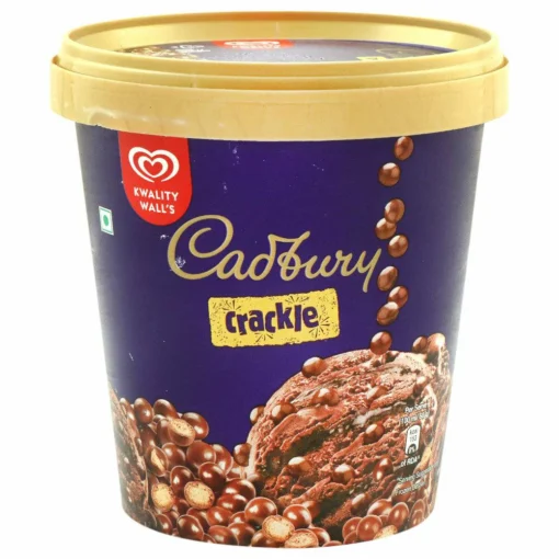 Kwality Wall's Crackle Cadbury Ice Cream 700 ml (Tub)