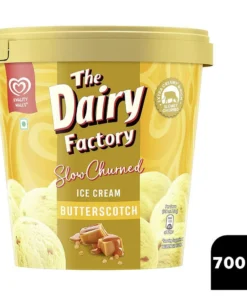 Kwality Wall's The Dairy Factory Slow Churned Butterscotch Ice Cream Tub 700 ml